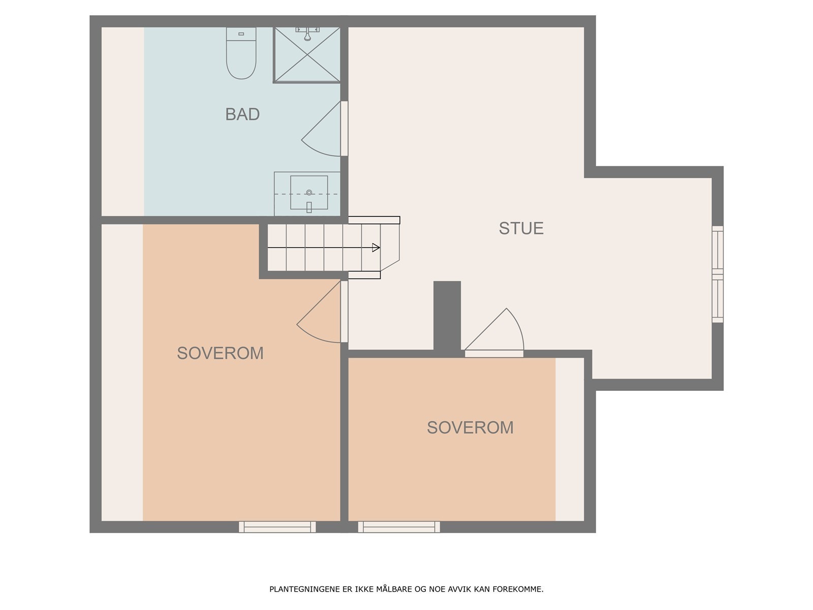 Plantegning loft. Galleribilde