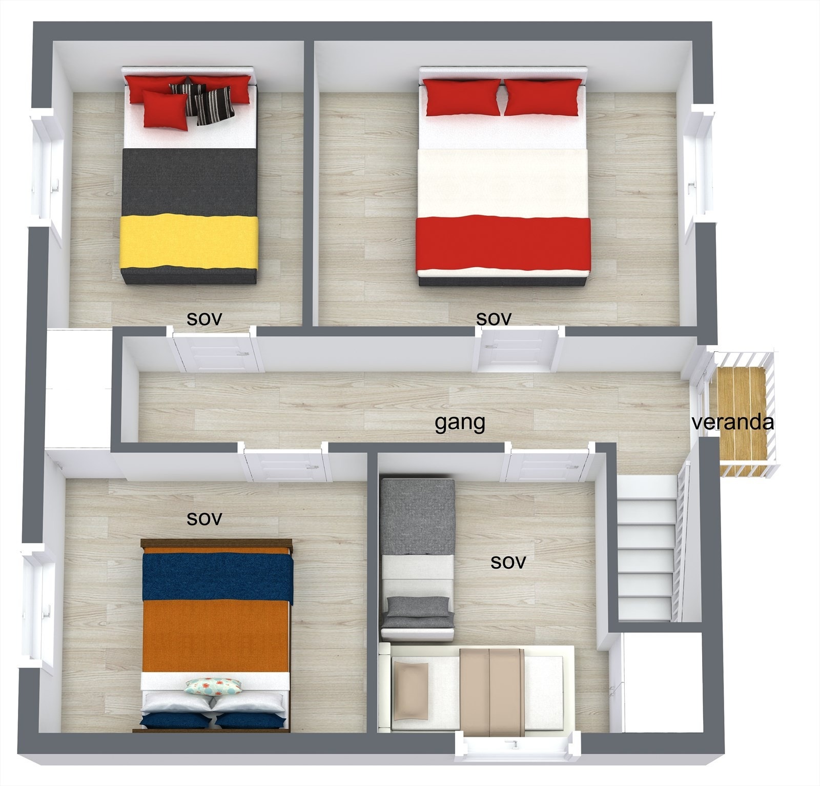 Loftsetasje. Galleribilde