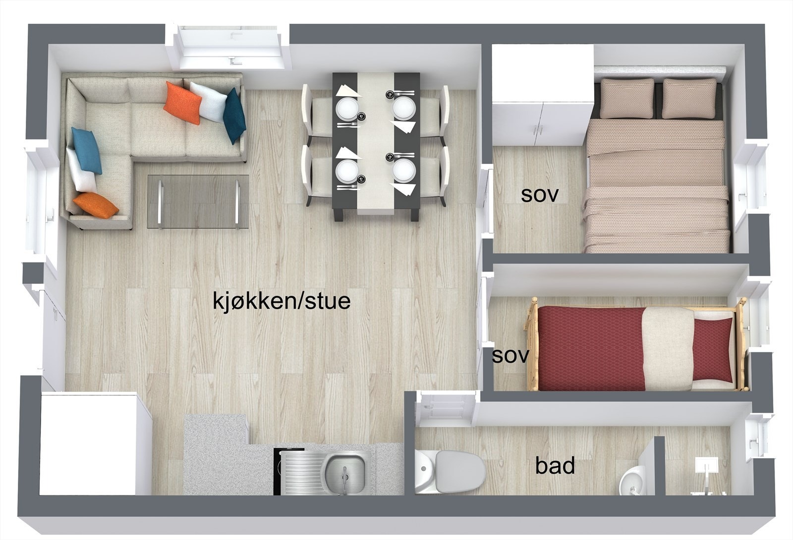 Leilighet. Galleribilde