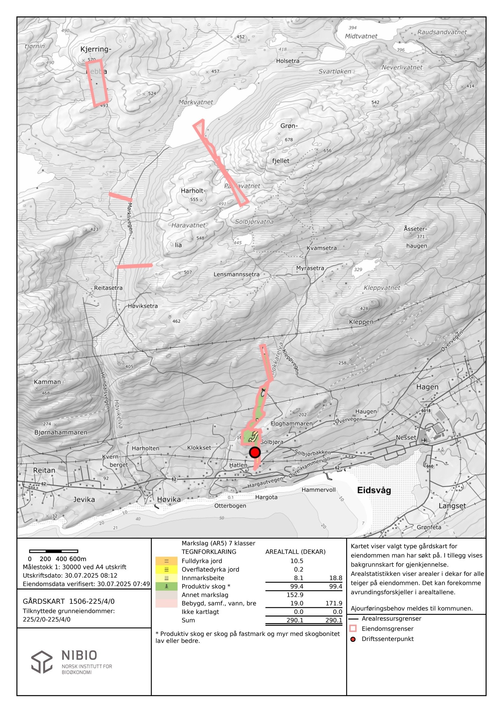NIBIO gårdskart Galleribilde
