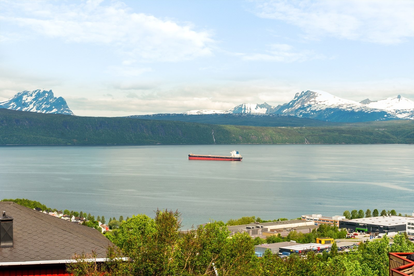 Fantastisk utsikt ut over Ofotfjorden Galleribilde