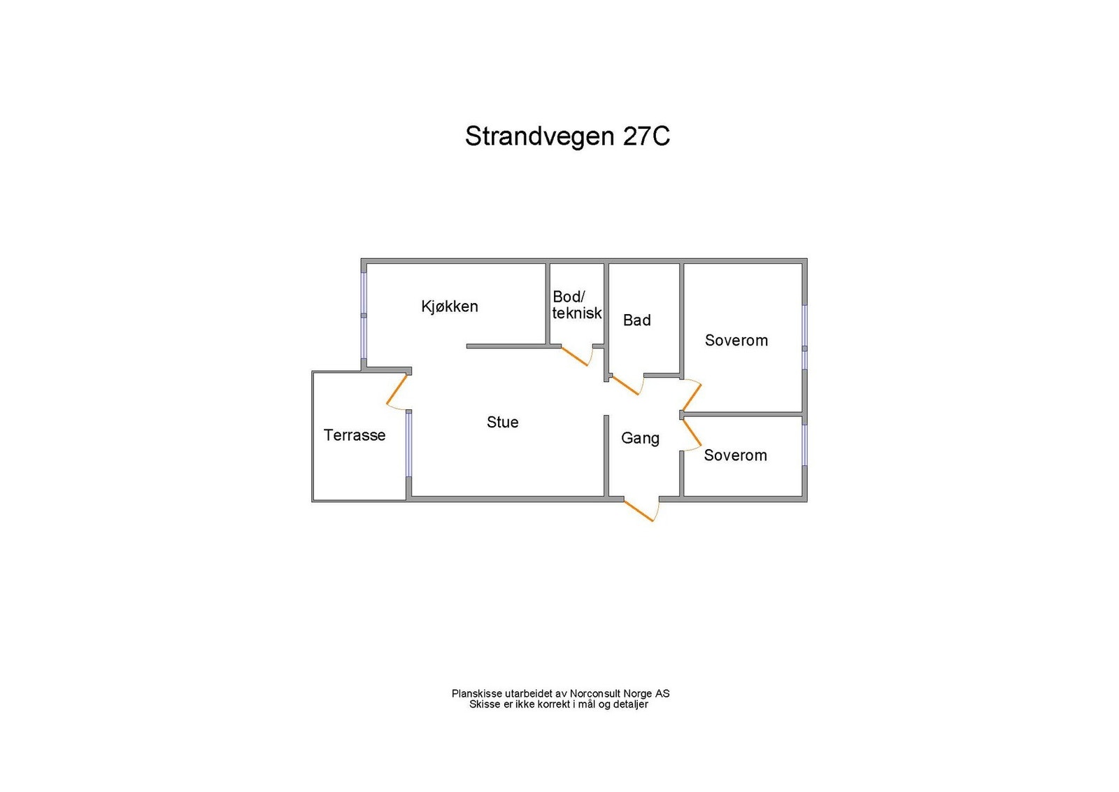 Planskisse - 1.etasje Galleribilde