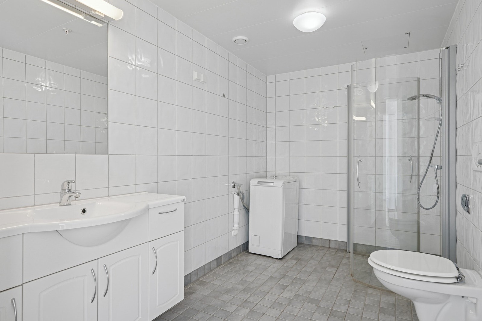 Det er også opplegg for vaskemaskin. Galleribilde