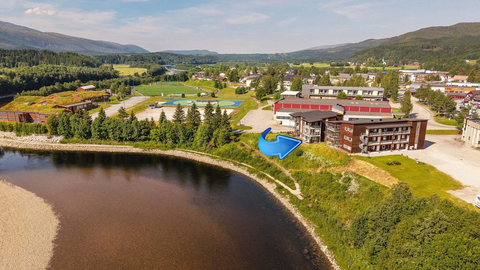 Oversiktsbilde av nærmiljøet Galleribilde