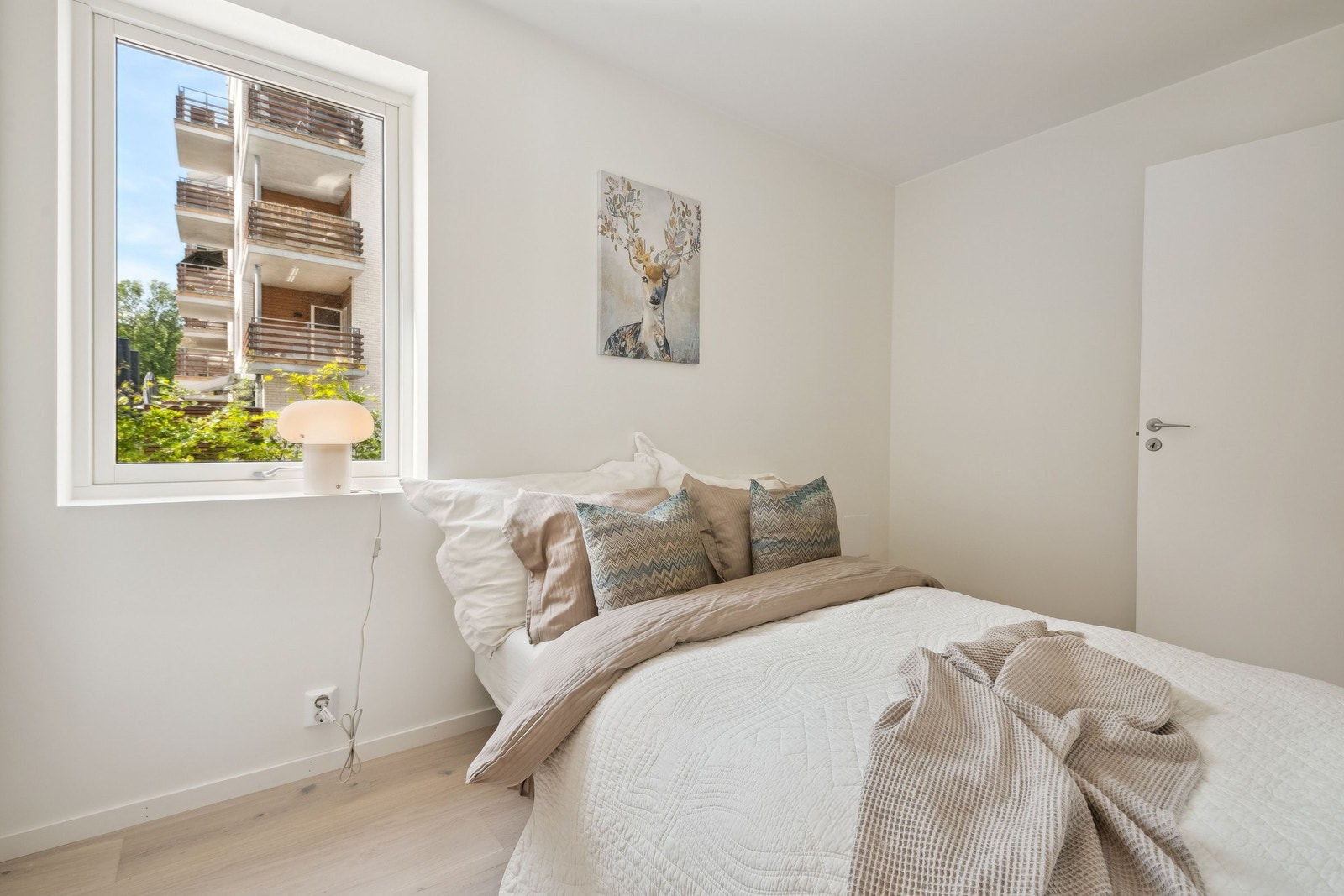 Plass til dobbeltseng på soverommet (160 cm). Galleribilde