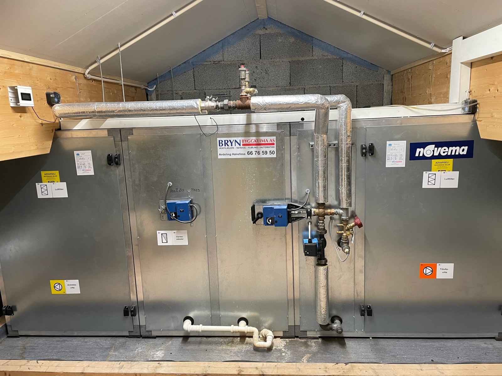 Ventilasjonsrom loft Galleribilde