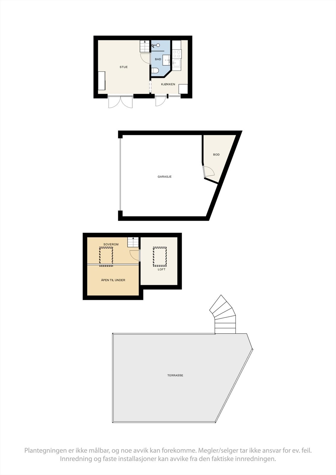 Plantegninger anneks og garasje Galleribilde