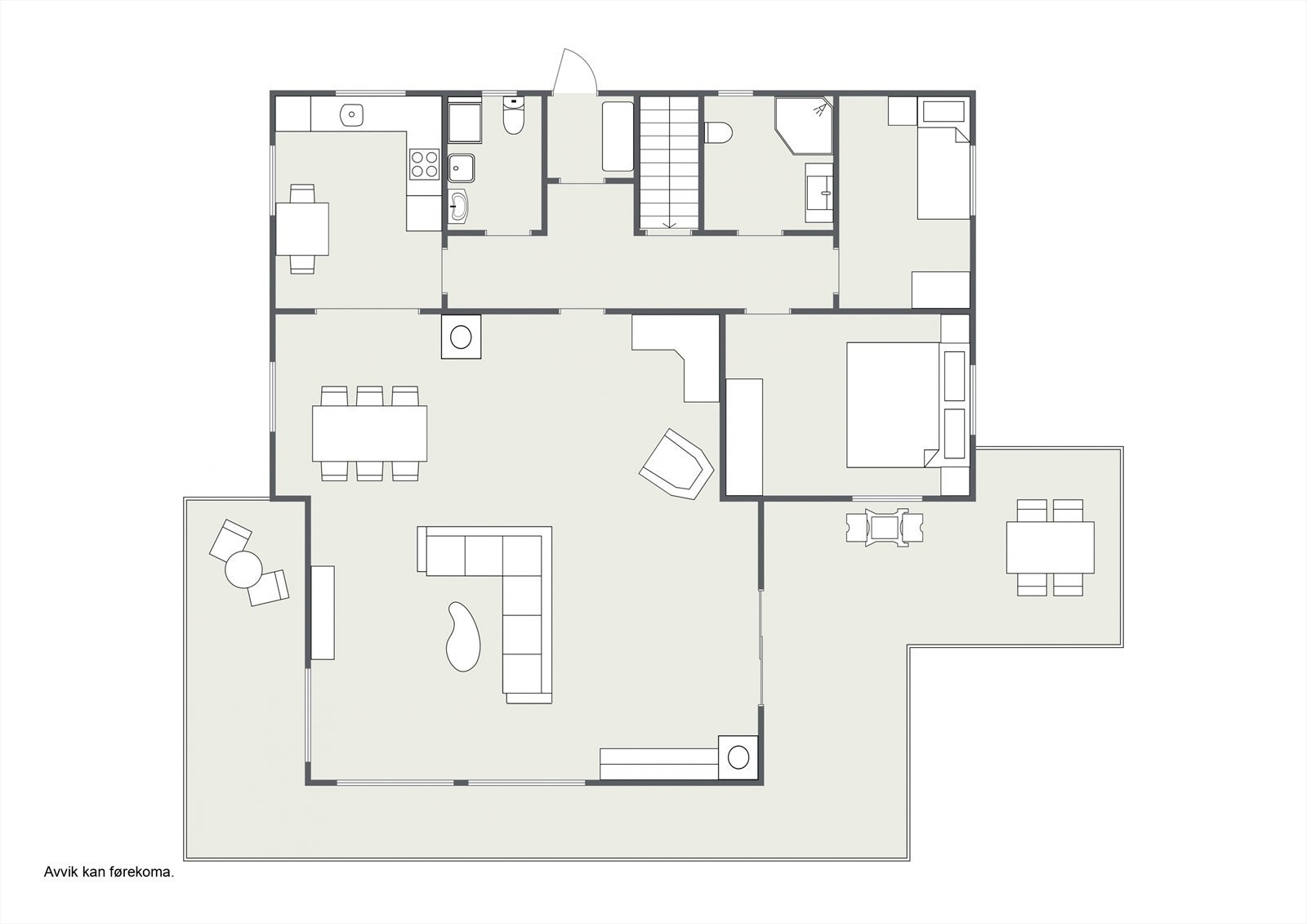 Planteikning 1.etg. Galleribilde