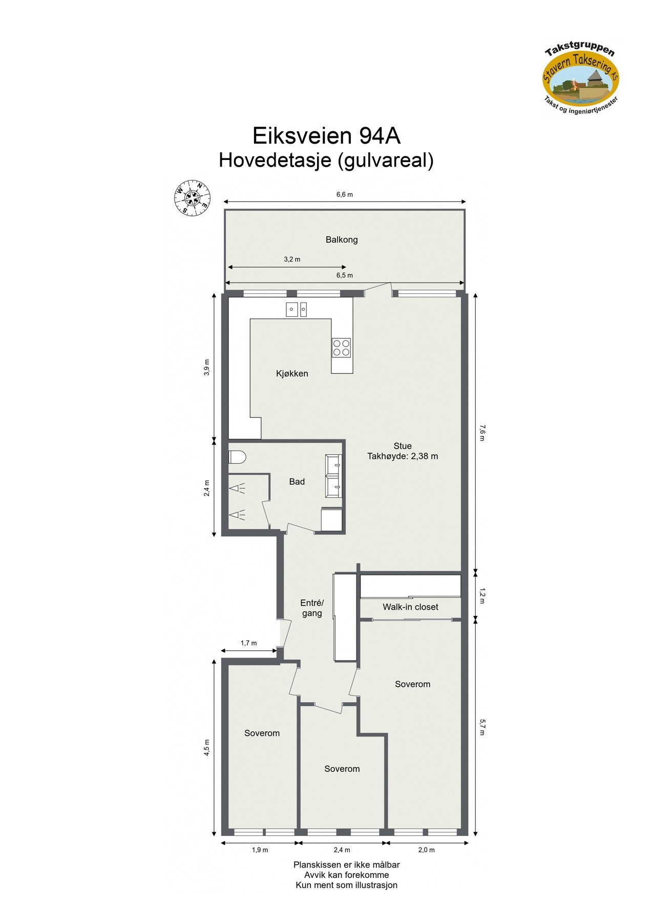 Plantegning Galleribilde