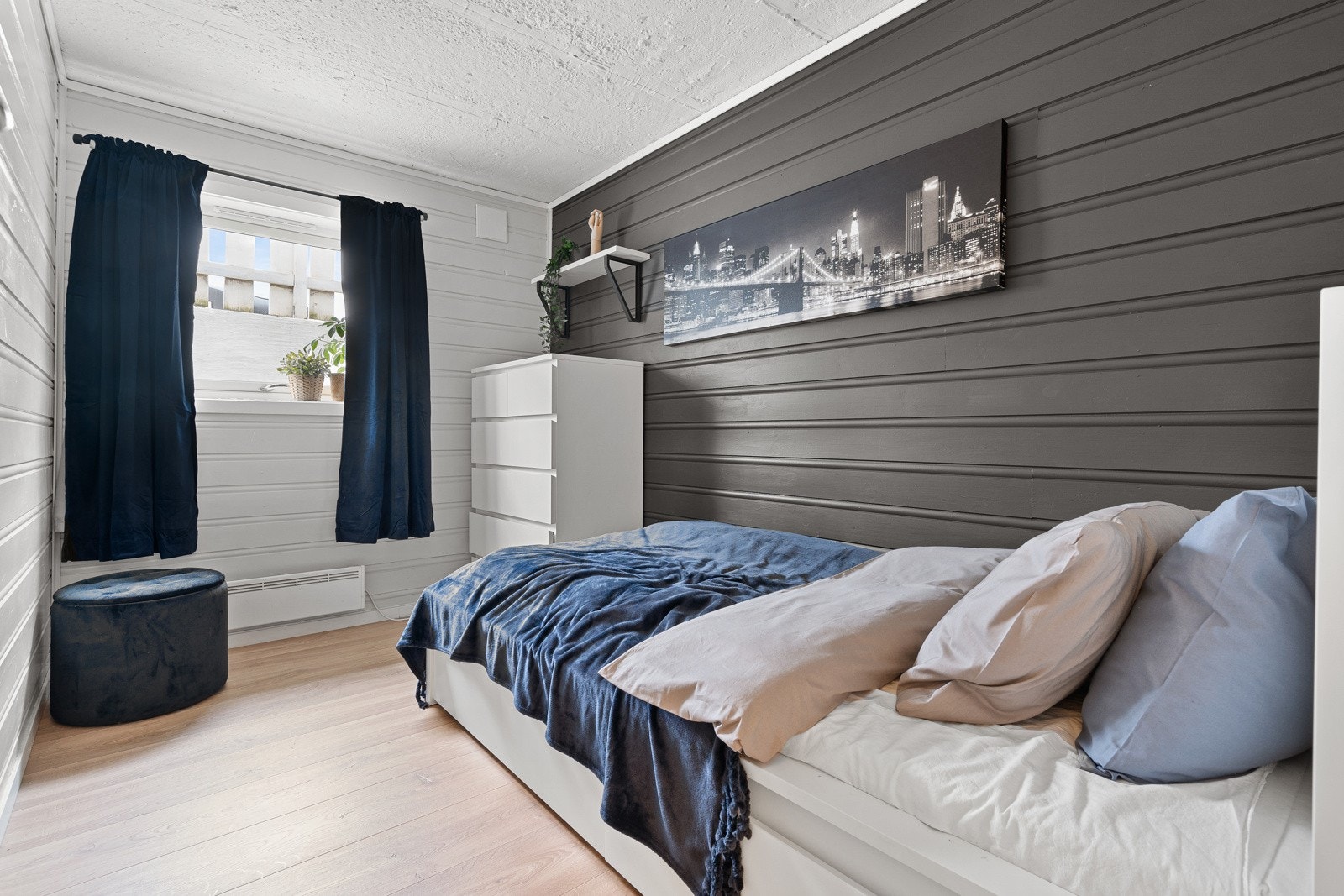 Rommet har et moderne preg og kan møbleres etter eget ønske. Galleribilde