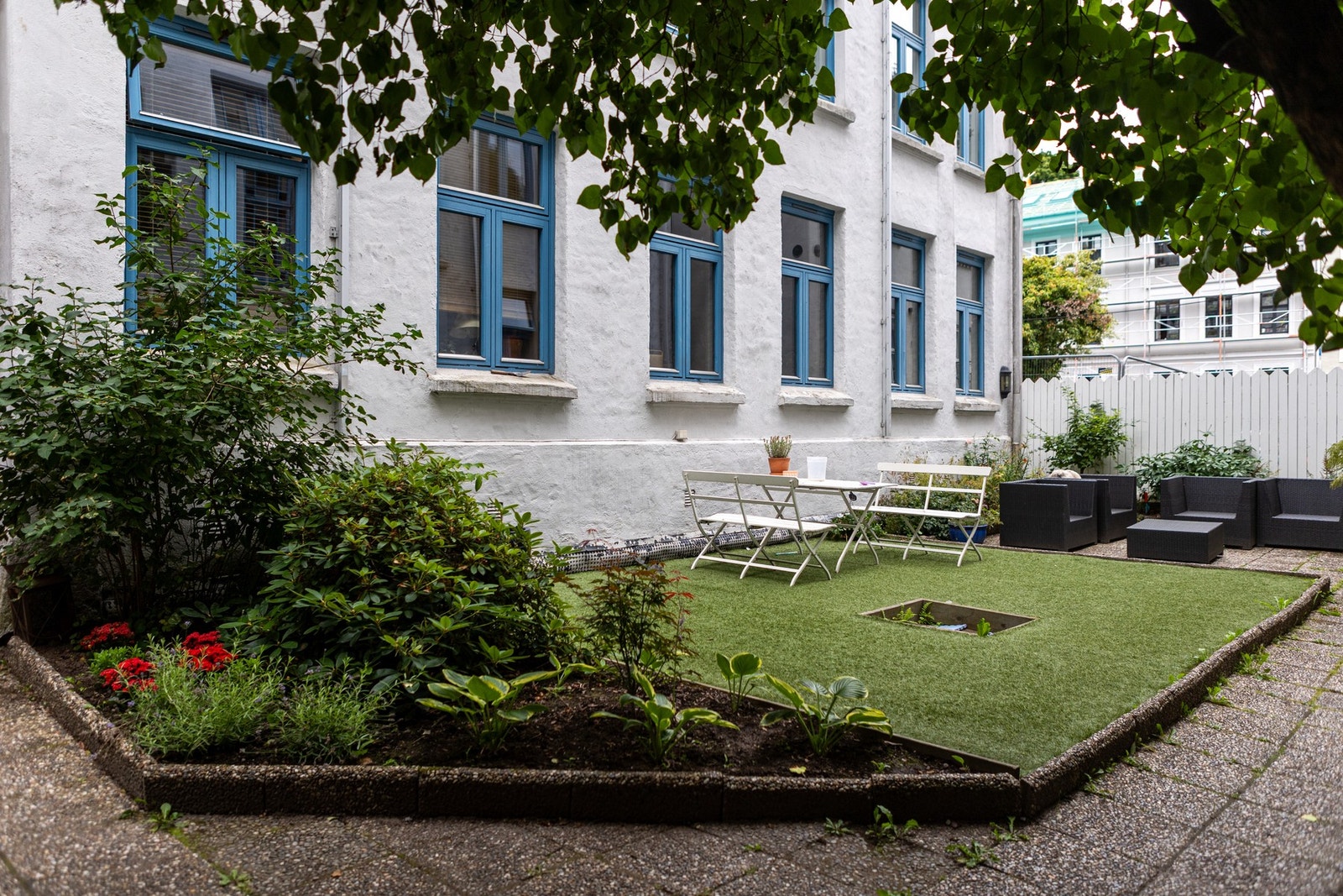 Borettslaget har svært flotte fellesarealer. Galleribilde