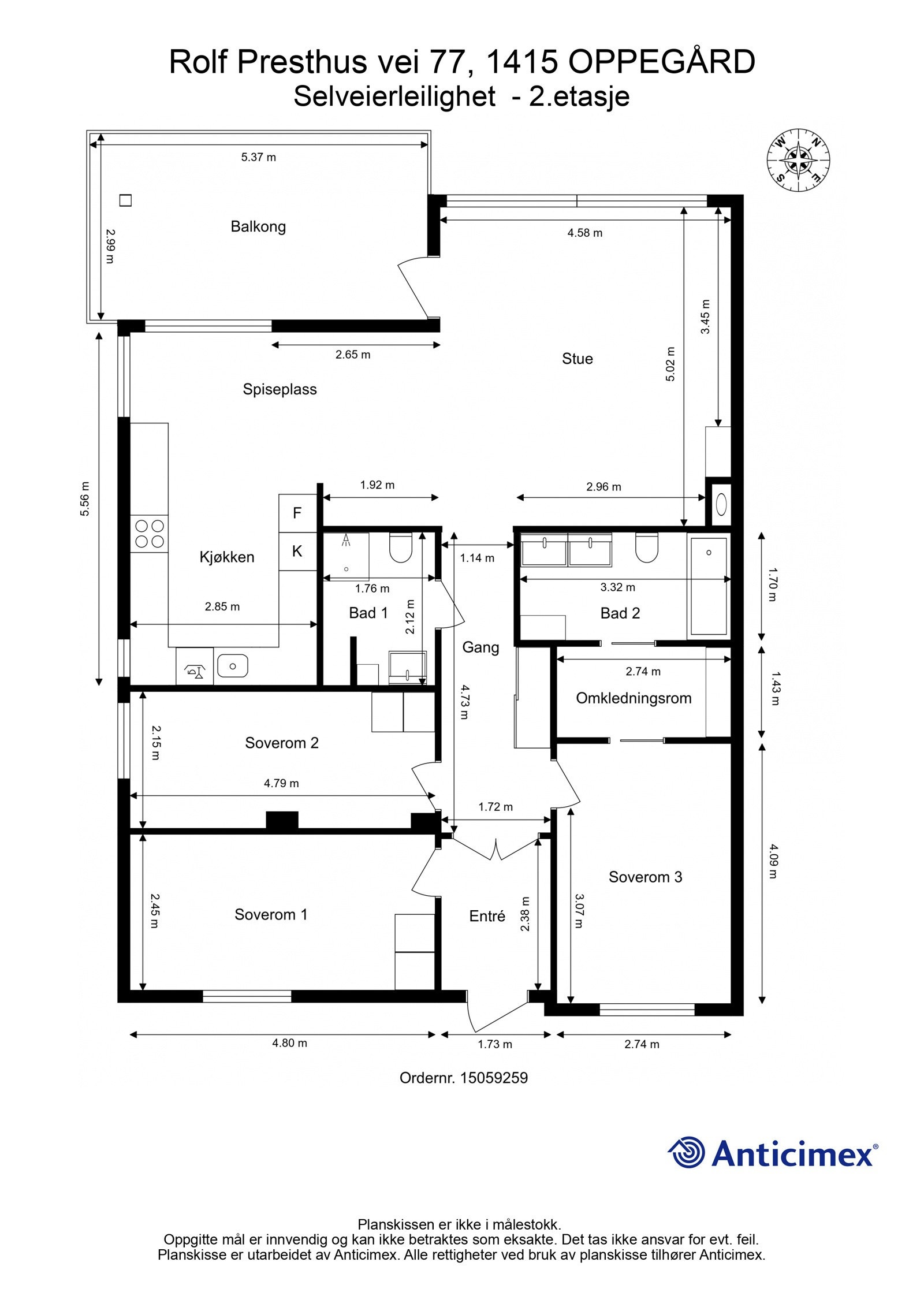 Plantegning Galleribilde