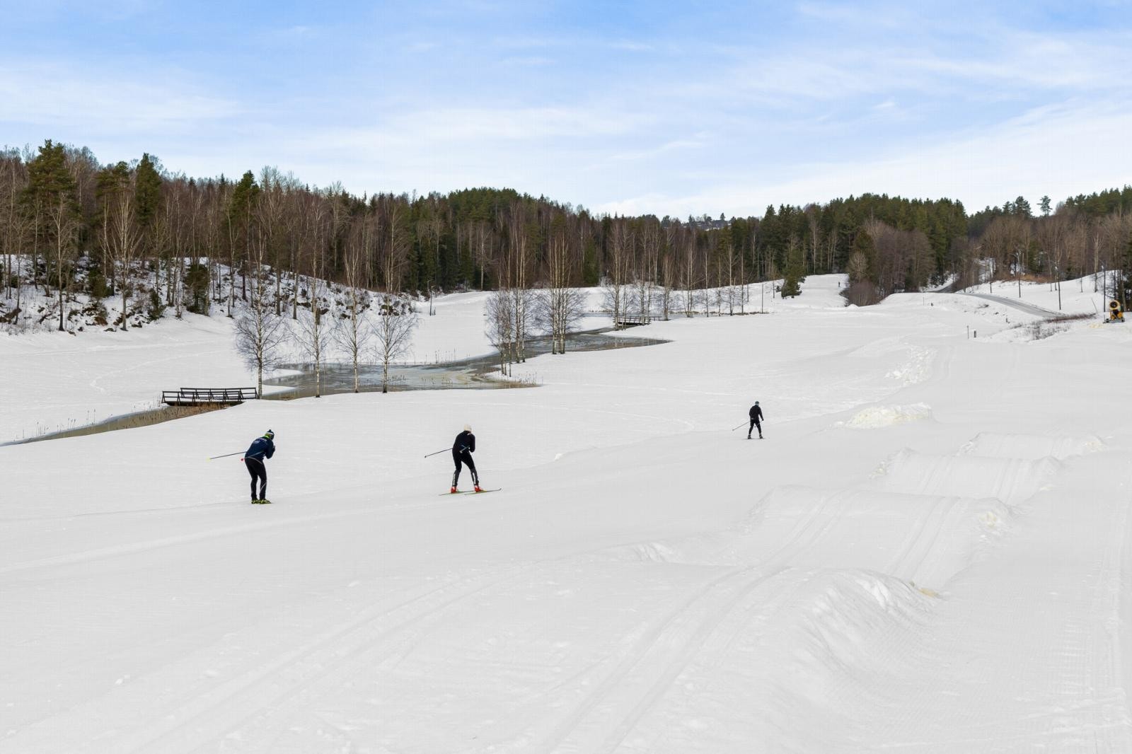Greverud golfbane blir til et hyggelig langrennsanlegg på vinterstid Galleribilde