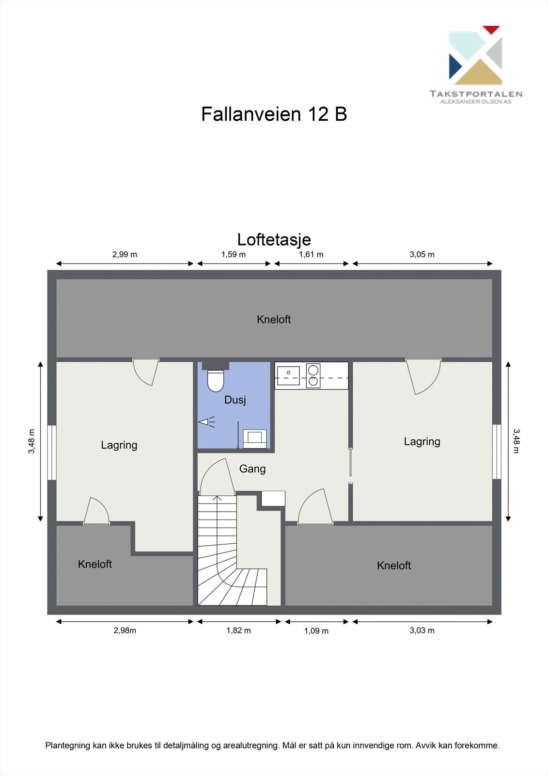 Plantegning loftetasje. Galleribilde