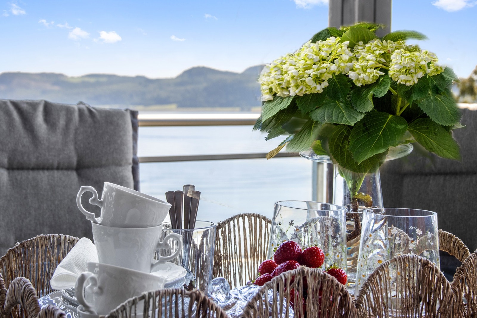 Her kan man finne roen med sjøutsikten. Galleribilde