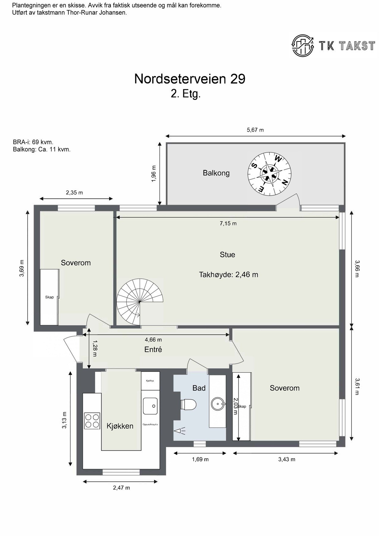 Plantegning 2. etasje Galleribilde