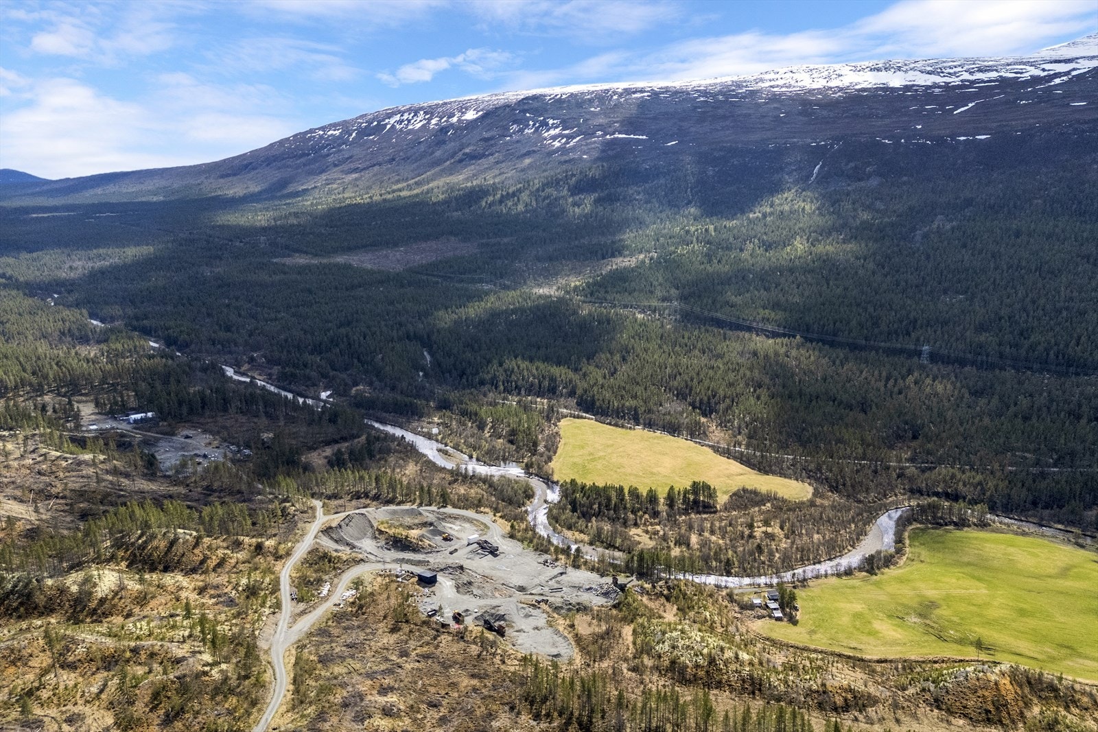 Det drives grusuttak på eiendommen Galleribilde