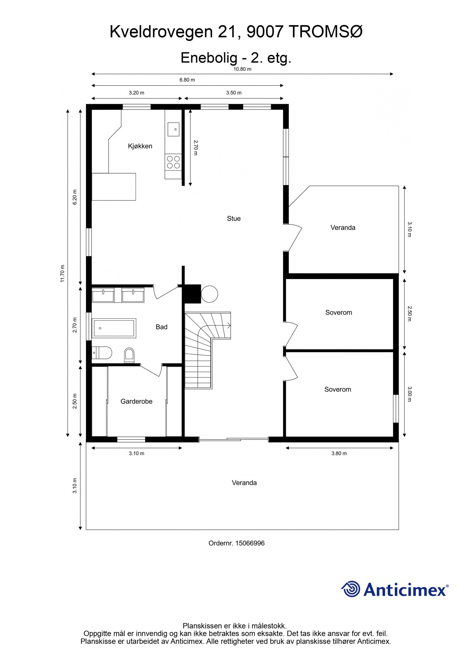 Plantegning 2. etasje Galleribilde