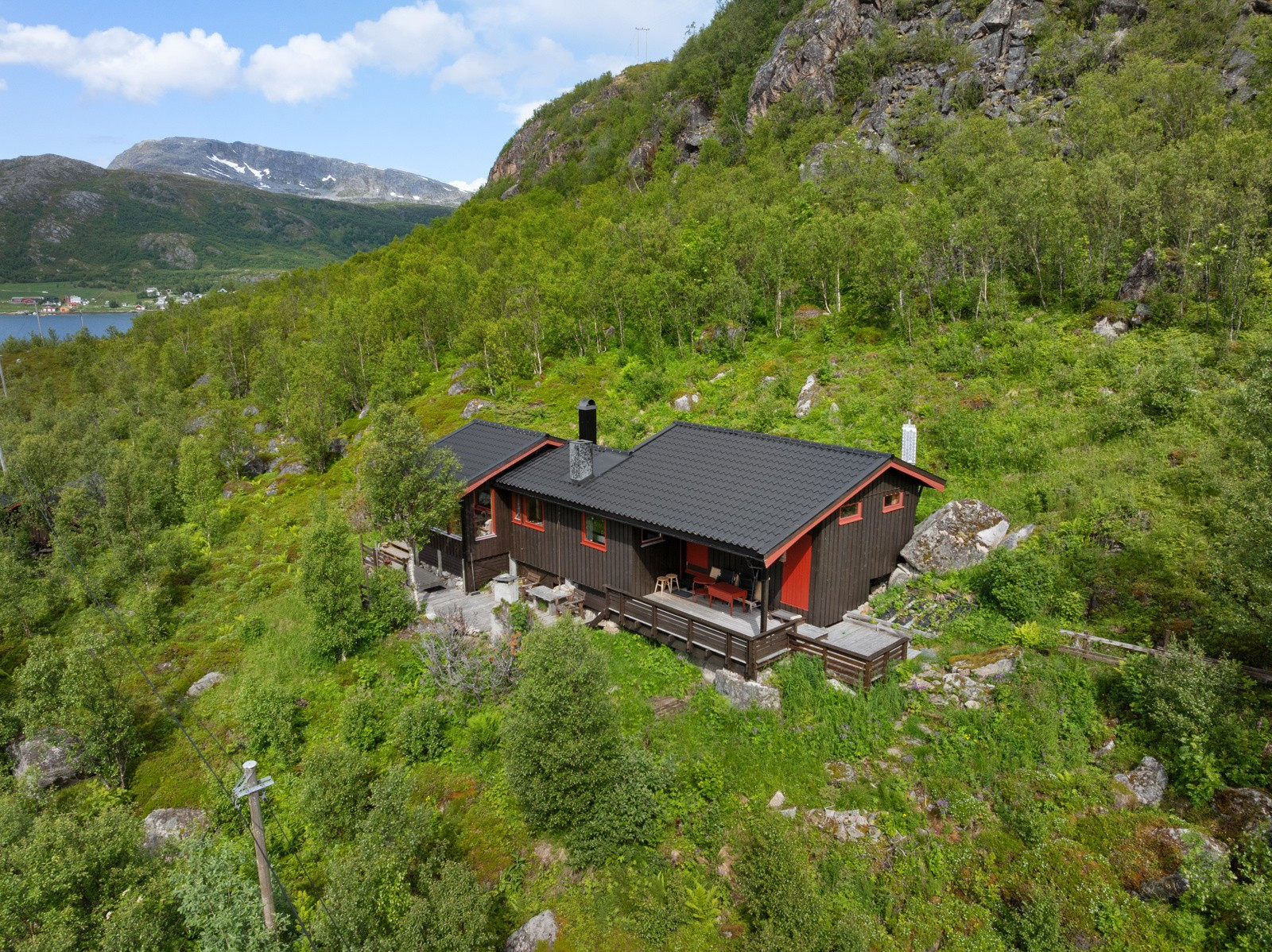 Fritidsboligen er bygd i ca. 1976