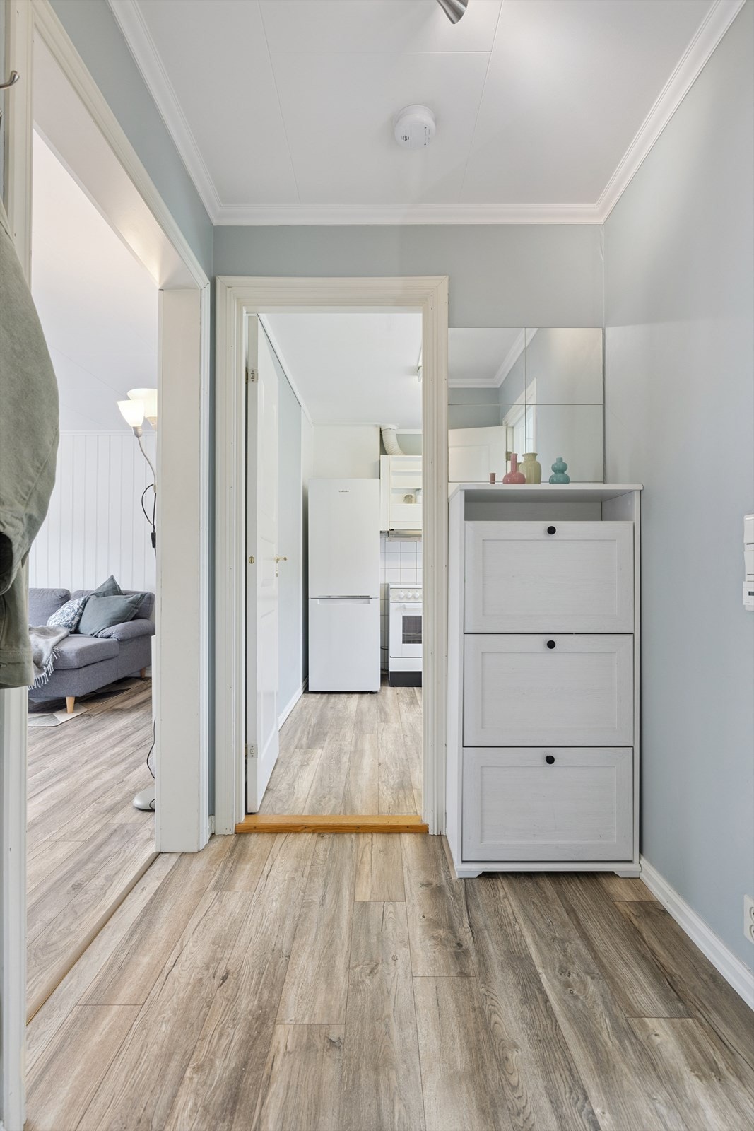 Gulvene er av laminat og skiftet i senere tid (2018). Galleribilde