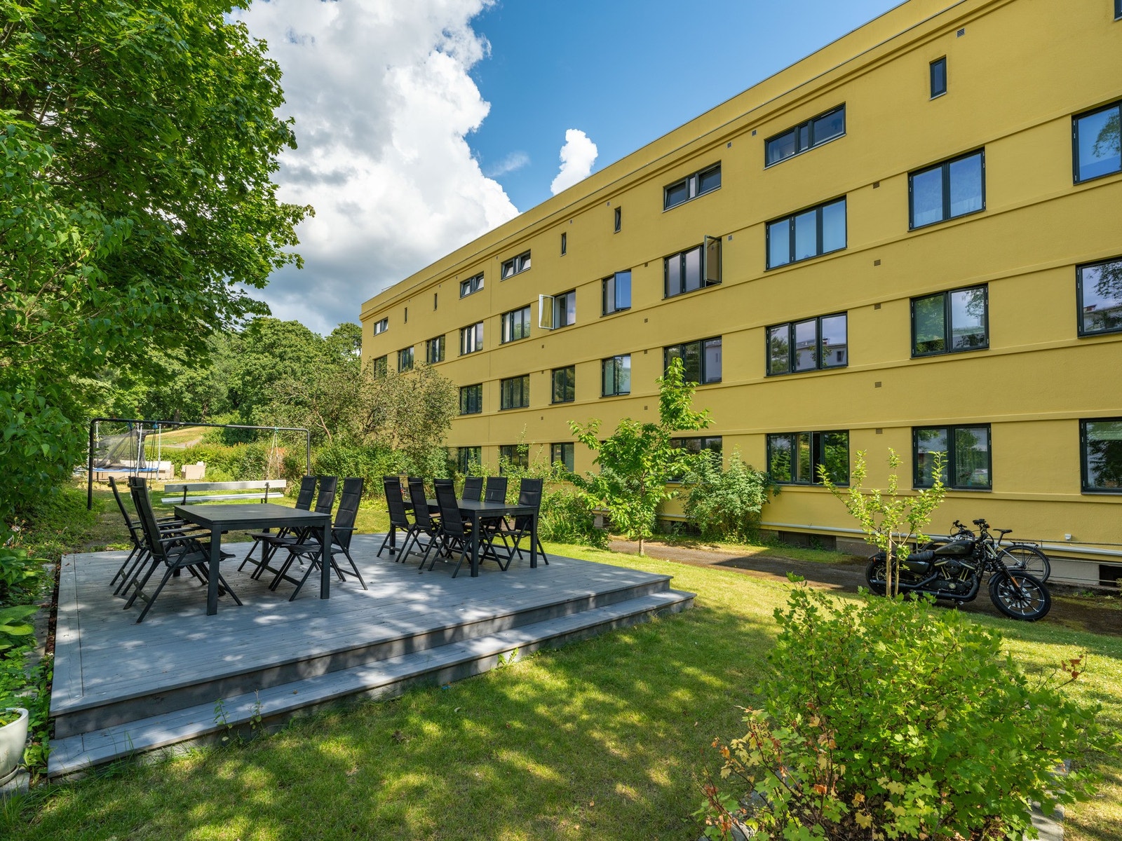 Leiligheten ligger i et svært hyggelig borettslag på Sagene. Galleribilde