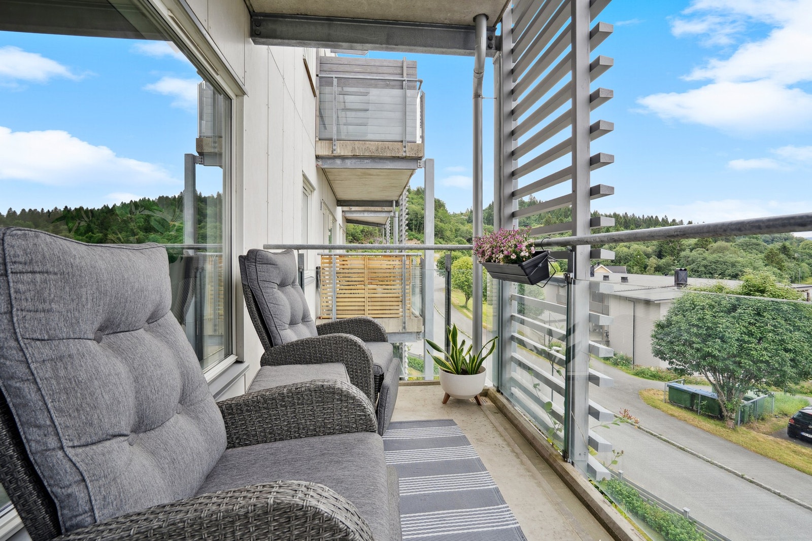 Balkong på 8 kvm. Galleribilde