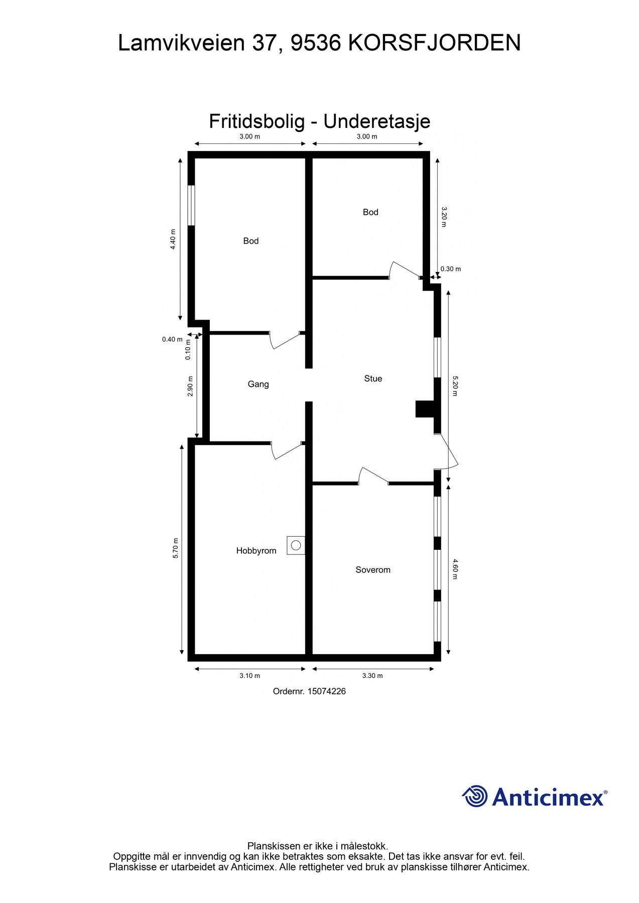 Plantegning kjelleretasje. Galleribilde