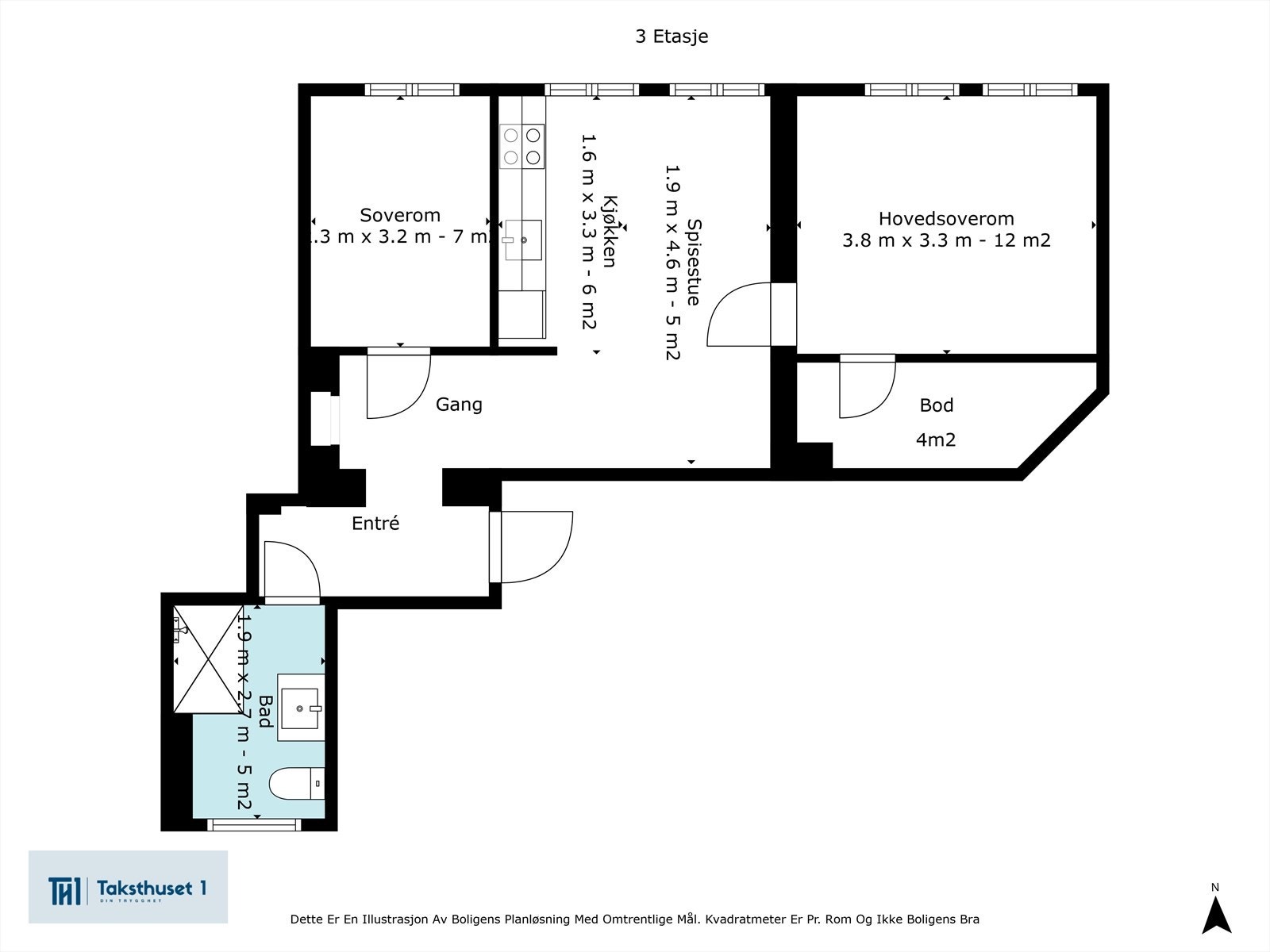 Plantegning for orientering Galleribilde