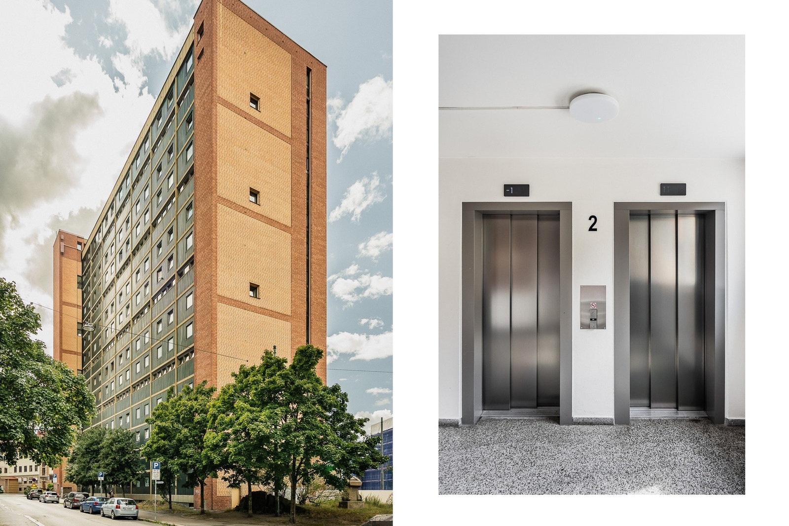 Leiligheten ligger i 1. etasje i et velholdt boligbygg fra 1964 med heis til alle plan. Galleribilde