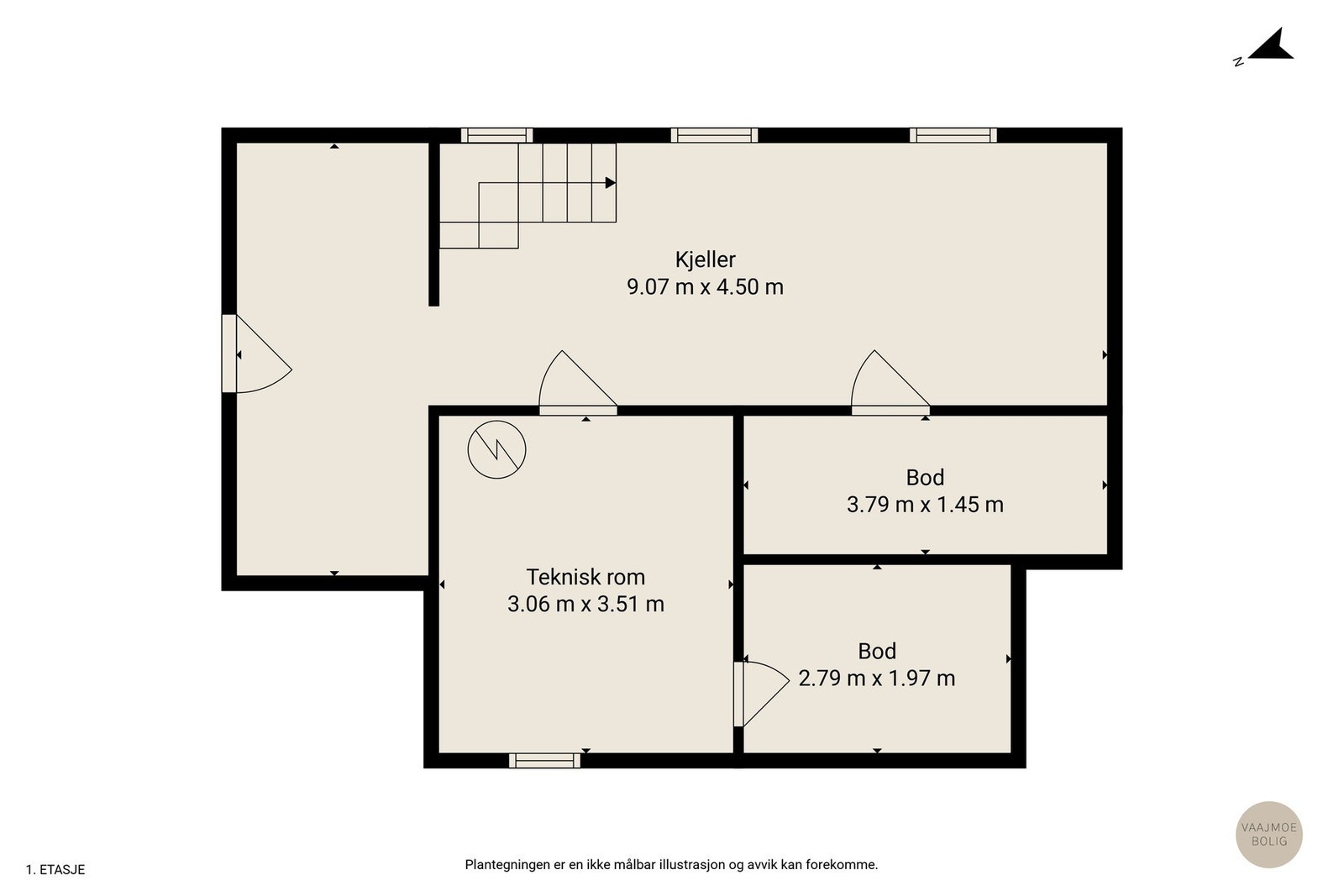 Plantegning Galleribilde