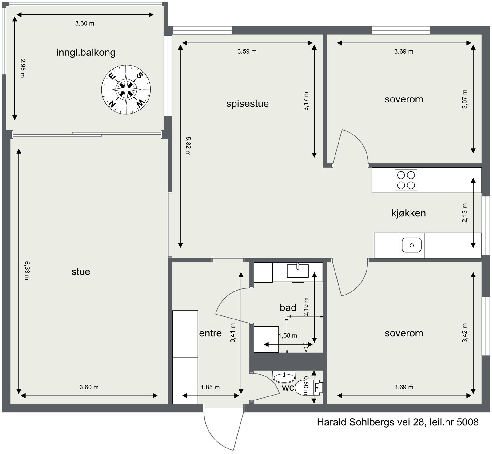 Plantegning Galleribilde