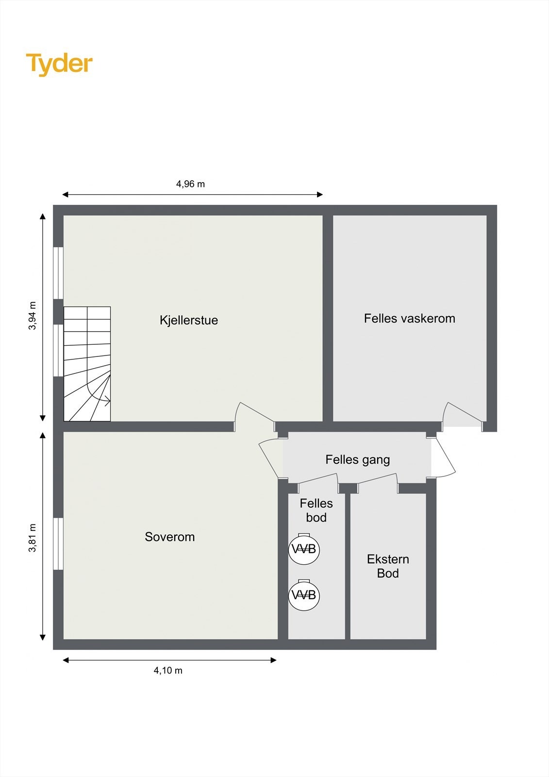 Plantegning kjeller Galleribilde