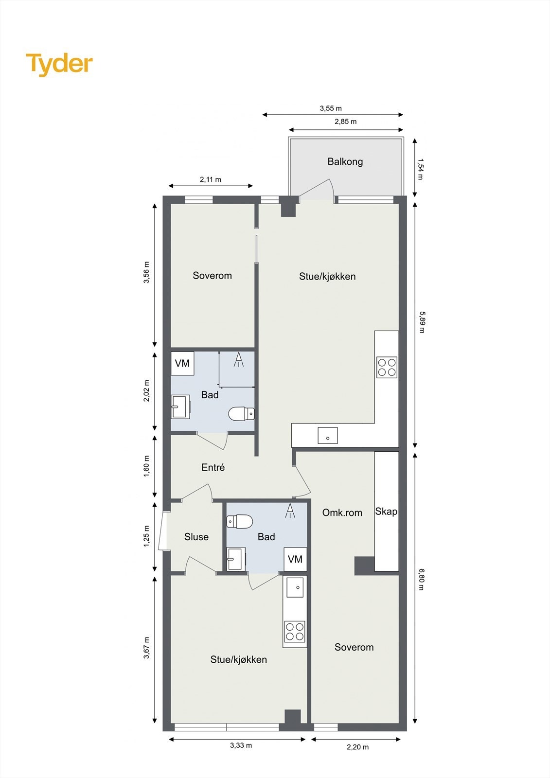 Plantegning Galleribilde