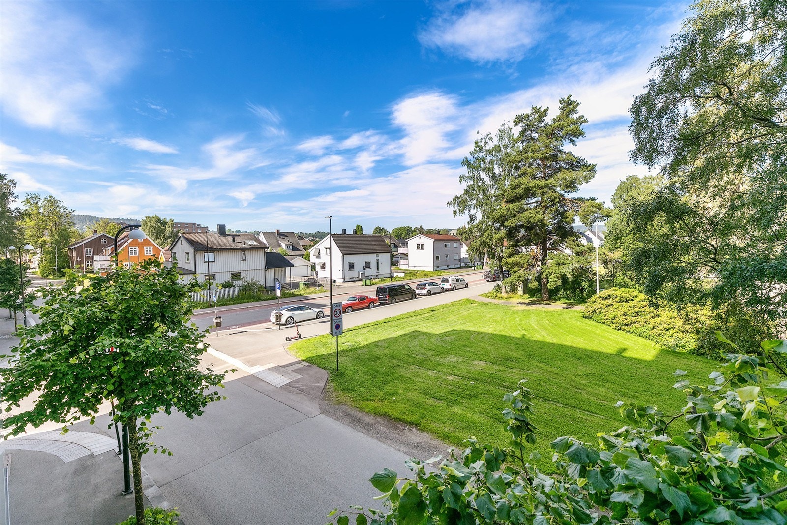 Utsikt fra balkongen Galleribilde