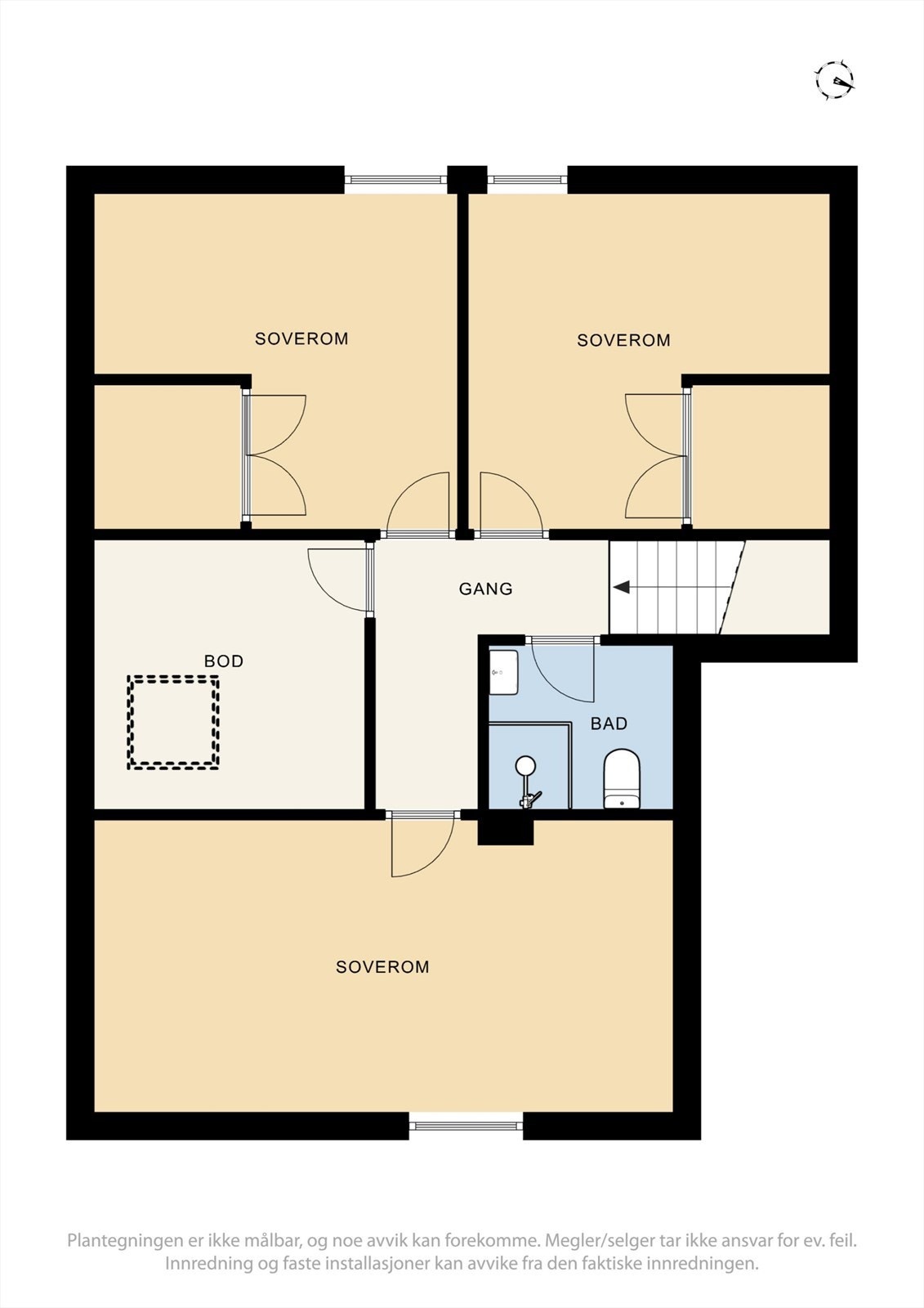 Planskisse - Loftsetasje Galleribilde
