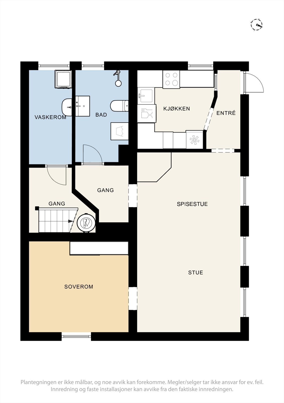 Planskisse - Kjelleretasje Galleribilde