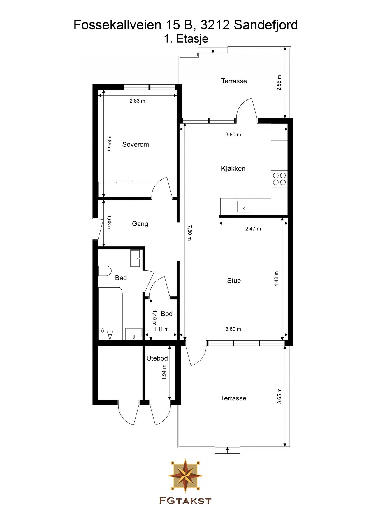 Plantegning Galleribilde