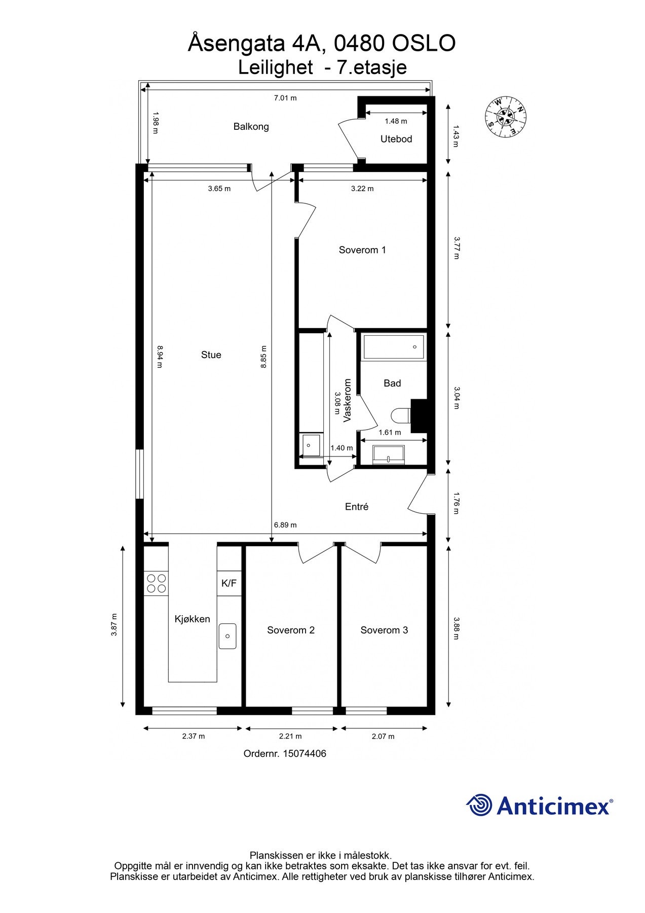 Dagens planløsning. Galleribilde