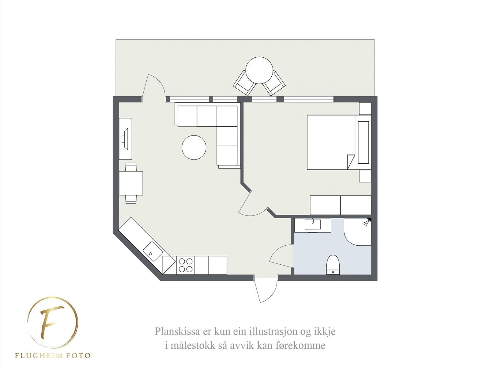 Planteikning Galleribilde