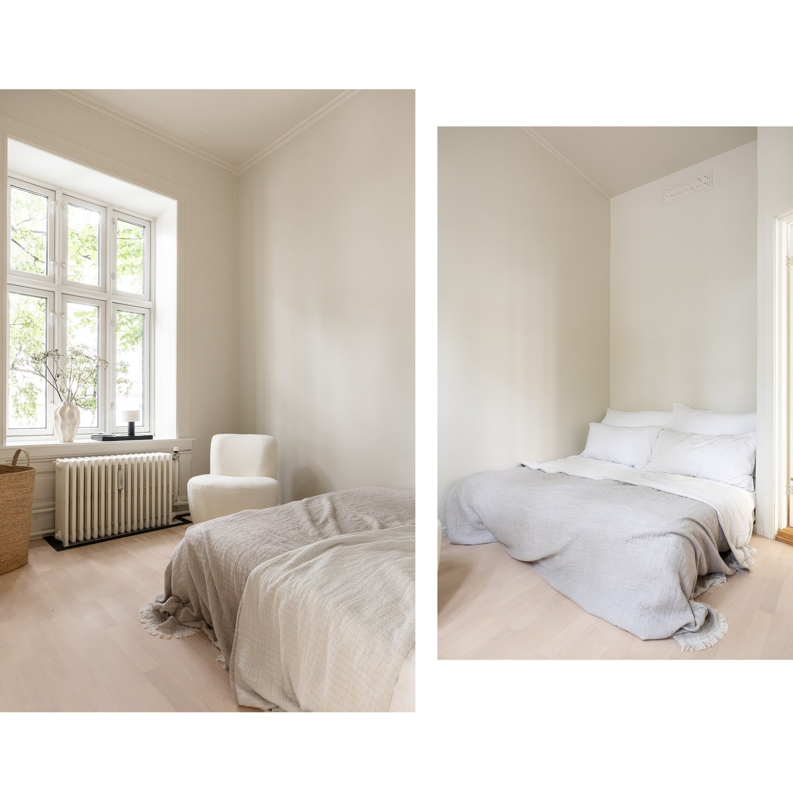 Her har man god plass til dobbelseng og oppbevaringsmuligheter. Galleribilde
