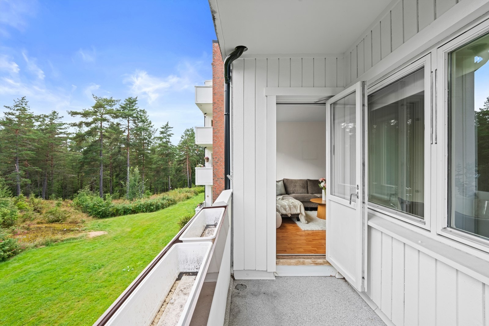 Sydvestvendt balkong på ca. 5 m². Galleribilde