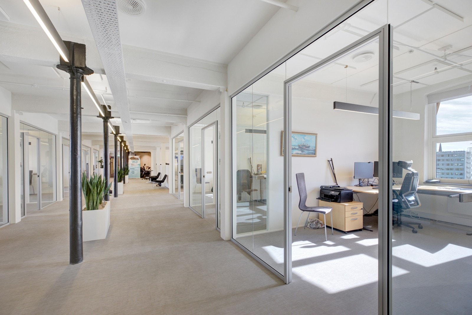 Eksempel på et lokale i bygget. Galleribilde