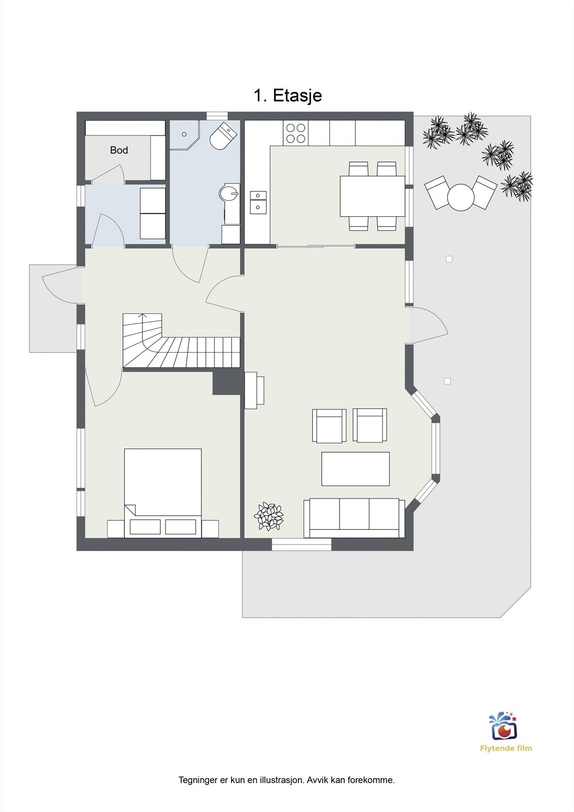 Plantegning - 1. etasje Galleribilde