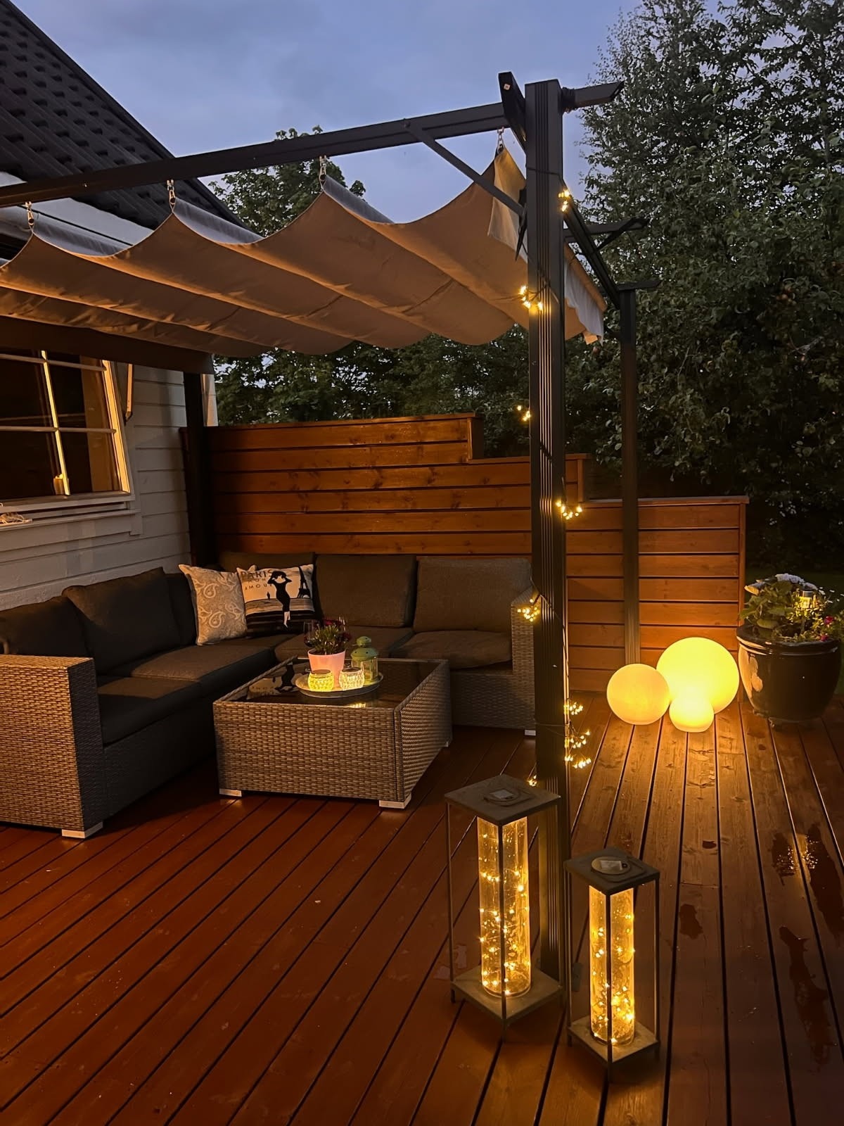 Kveldsstemning på terrassen Galleribilde