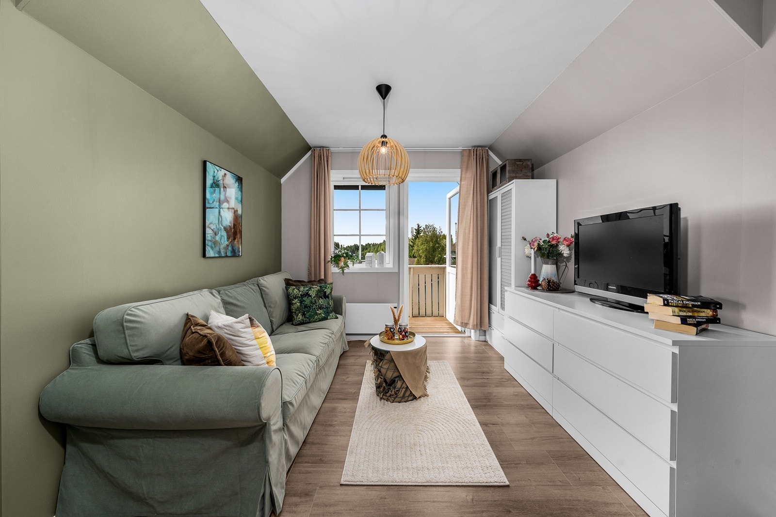 Loftstue kan enkelt gjøres om til ett fjerde soverom Galleribilde