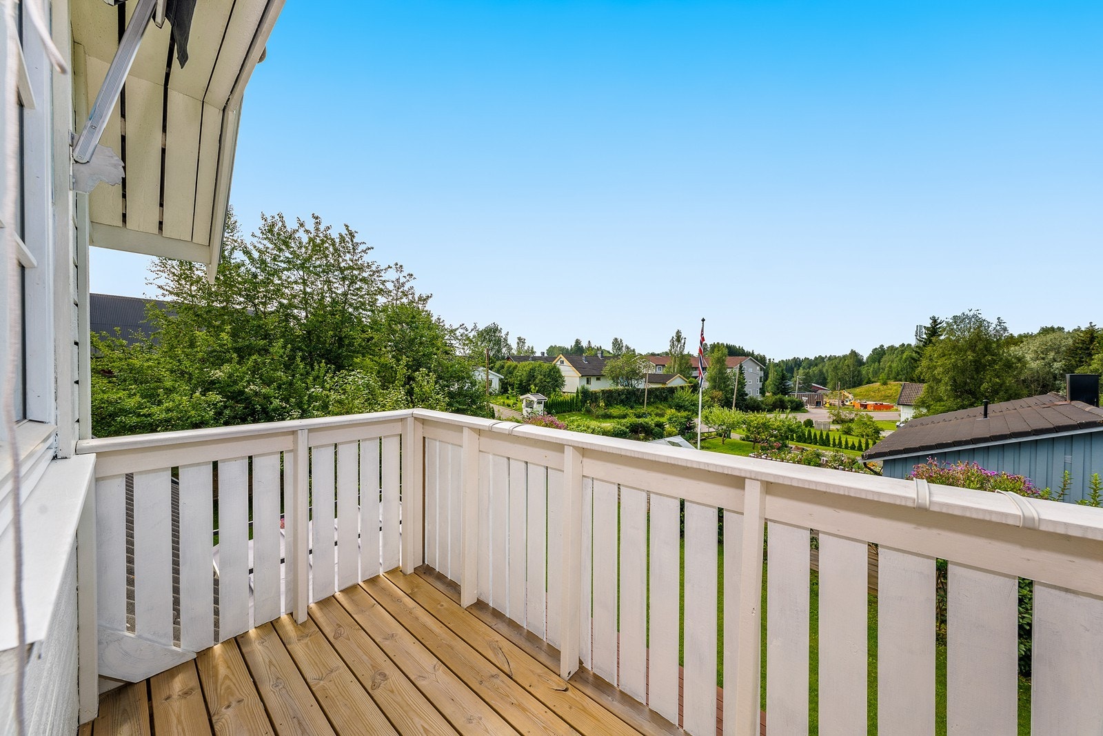 Utsikt fra balkongen Galleribilde