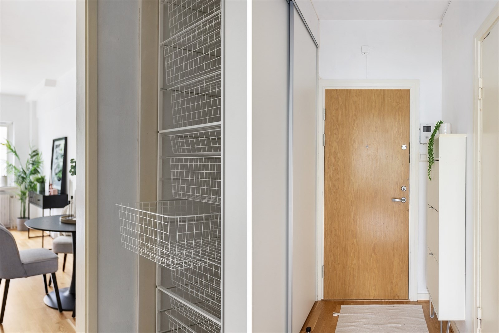 Velkommen inn! Her blir du møtt av en innbydende entré med en romslig skyvedørsgarderobe. Galleribilde