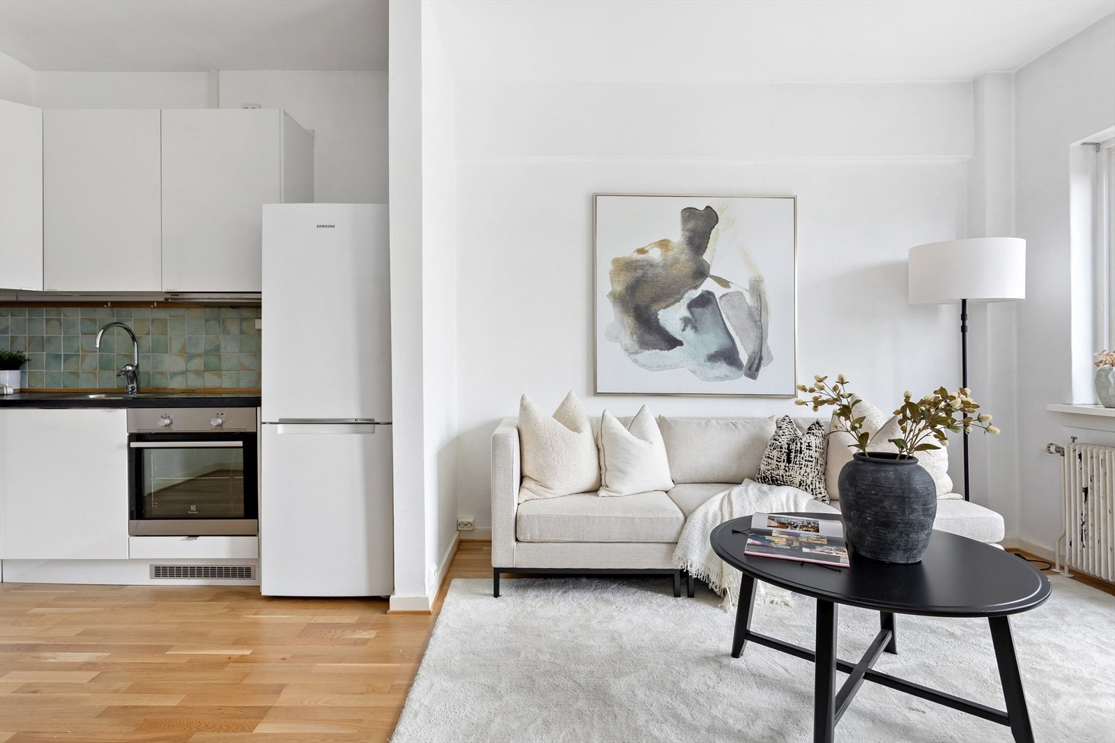 Utformingen gjør det enkelt å dele rommet inn i flere soner. Galleribilde