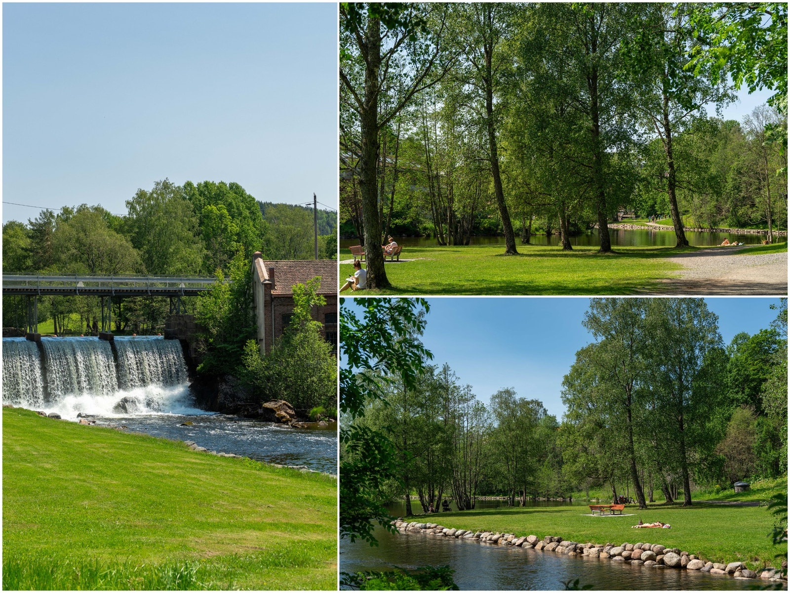 Her ser du den populære Brekkedammen ved Stilla, som er en flott badeplass med nydelig beliggenhet langs Akerselva. Galleribilde