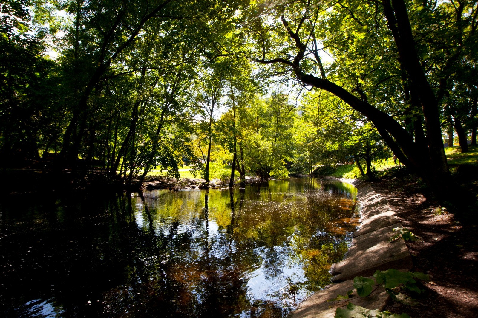 Nærområde rett utenfor sameiets tomt består av idylliske turområder langs Akerselva. Galleribilde